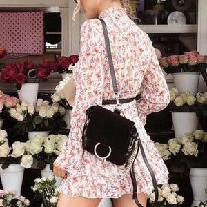 Long sleeve sheer mini dress